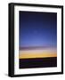 Pre-Dawn Sky with Waning Crescent Moon, Jupiter at Top, and Mercury at Lower Center-null-Framed Photographic Print