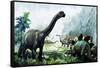 Pre-Historic Animals-David Nockels-Framed Stretched Canvas