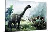 Pre-Historic Animals-David Nockels-Stretched Canvas