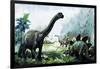 Pre-Historic Animals-David Nockels-Framed Giclee Print