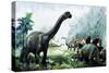 Pre-Historic Animals-David Nockels-Stretched Canvas