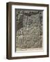 Pre-Inca Relief Depicting Warrior Holding War Club, 12th Century-null-Framed Giclee Print