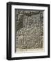 Pre-Inca Relief Depicting Warrior Holding War Club, 12th Century-null-Framed Giclee Print