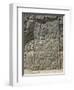 Pre-Inca Relief Depicting Warrior Holding War Club, 12th Century-null-Framed Giclee Print