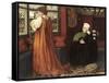 Pre-Raphaelite Paintings : Juliet and Her Nurse (Juliette Et Sa Nourrice) Par Stanhope (Spencer-Sta-John Roddam Spencer Stanhope-Framed Stretched Canvas
