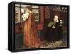 Pre-Raphaelite Paintings : Juliet and Her Nurse (Juliette Et Sa Nourrice) Par Stanhope (Spencer-Sta-John Roddam Spencer Stanhope-Framed Stretched Canvas