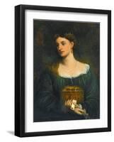 Pre-Raphaelite Paintings : Pandora (Pandore) Par Smetham, James (1821-1889), Ca 1865. Oil on Canvas-James Smetham-Framed Giclee Print