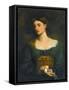 Pre-Raphaelite Paintings : Pandora (Pandore) Par Smetham, James (1821-1889), Ca 1865. Oil on Canvas-James Smetham-Framed Stretched Canvas