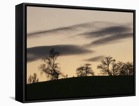 Pre-Storm, Hampstead Heath, London, England, United Kingdom-Upperhall-Framed Stretched Canvas