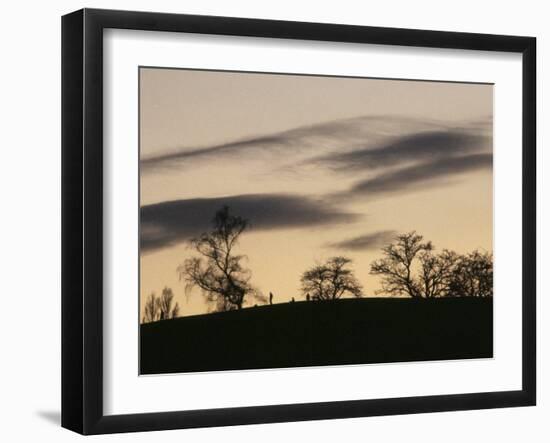 Pre-Storm, Hampstead Heath, London, England, United Kingdom-Upperhall-Framed Photographic Print