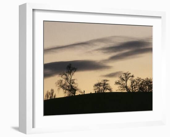 Pre-Storm, Hampstead Heath, London, England, United Kingdom-Upperhall-Framed Photographic Print