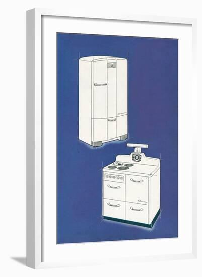 Pre-War Kelvinator Applicances-null-Framed Art Print