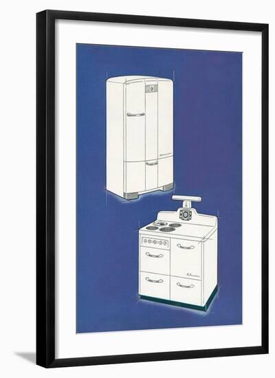 Pre-War Kelvinator Applicances-null-Framed Art Print