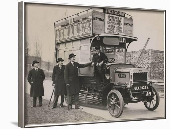 Pre-War London Bus Lent to Vancouver, C.1935-null-Framed Photographic Print