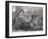 Preaching at St Paul's Cross-John Fulleylove-Framed Giclee Print