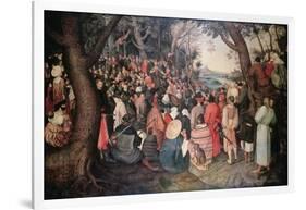 Preaching of Saint John the Baptist-Pieter Bruegel the Elder-Framed Giclee Print