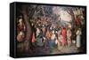 Preaching of Saint John the Baptist-Pieter Bruegel the Elder-Framed Stretched Canvas