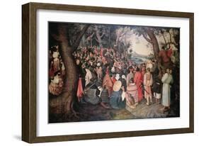 Preaching of Saint John the Baptist-Pieter Bruegel the Elder-Framed Giclee Print