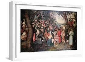 Preaching of Saint John the Baptist-Pieter Bruegel the Elder-Framed Giclee Print