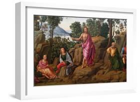 Preaching of Saint John the Baptist-Francesco Granacci-Framed Art Print