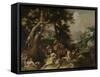 Preaching of Saint John the Baptist-Abraham Bloemaert-Framed Stretched Canvas