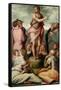 Preaching of St. John the Bapist-Giorgio Vasari-Framed Stretched Canvas