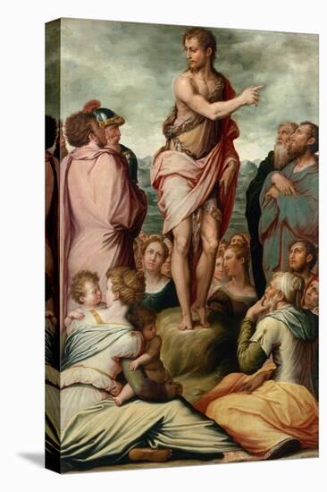 Preaching of St. John the Bapist-Giorgio Vasari-Stretched Canvas