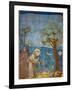 Preaching to the Birds-Giotto di Bondone-Framed Art Print