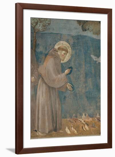 Preaching to the Birds-Giotto di Bondone-Framed Art Print