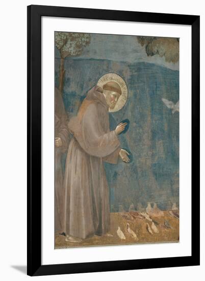 Preaching to the Birds-Giotto di Bondone-Framed Art Print