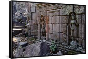 Preah Khan of Angkor, Built in 1191 by King Jayavarman Vii, Angkor-Nathalie Cuvelier-Framed Stretched Canvas