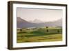 Prealps Landscape and Forggensee Lake at Sunset-Markus Lange-Framed Photographic Print