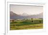 Prealps Landscape and Forggensee Lake at Sunset-Markus Lange-Framed Photographic Print