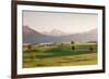 Prealps Landscape and Forggensee Lake at Sunset-Markus Lange-Framed Photographic Print