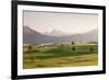 Prealps Landscape and Forggensee Lake at Sunset-Markus Lange-Framed Photographic Print