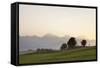 Prealps Landscape at Sunset, Fussen, Ostallgau, Allgau, Allgau Alps, Bavaria, Germany, Europe-Markus Lange-Framed Stretched Canvas