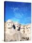 Preamble to US Constitution Above Mount Rushmore-Joseph Sohm-Stretched Canvas