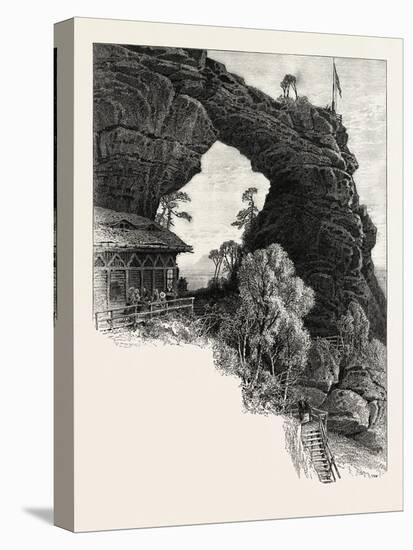 Prebischthor, Saxon Switzerland, Sachsische Schweiz, Bastei, Germany, 19th Century-null-Stretched Canvas