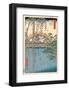 Precincts of the Tenjin Shrine at Kameido, 1856-Ando Hiroshige-Framed Art Print