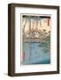 Precincts of the Tenjin Shrine at Kameido, 1856-Ando Hiroshige-Framed Art Print