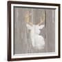 Precious Antlers II on Gray Wood-Wellington Studio-Framed Art Print