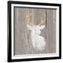 Precious Antlers II on Gray Wood-Wellington Studio-Framed Art Print