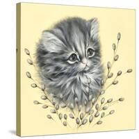 Precious Kitty-Peggy Harris-Stretched Canvas