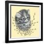 Precious Kitty-Peggy Harris-Framed Giclee Print