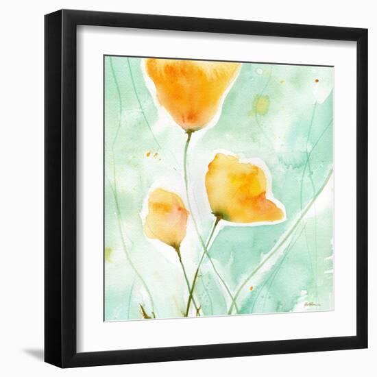 Precious Poppies-Sheila Golden-Framed Art Print