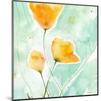 Precious Poppies-Sheila Golden-Mounted Art Print