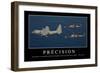 Précision: Citation Et Affiche D'Inspiration Et Motivation-null-Framed Photographic Print