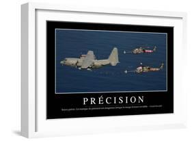 Précision: Citation Et Affiche D'Inspiration Et Motivation-null-Framed Photographic Print