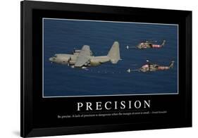 Precision: Inspirational Quote and Motivational Poster-null-Framed Photographic Print