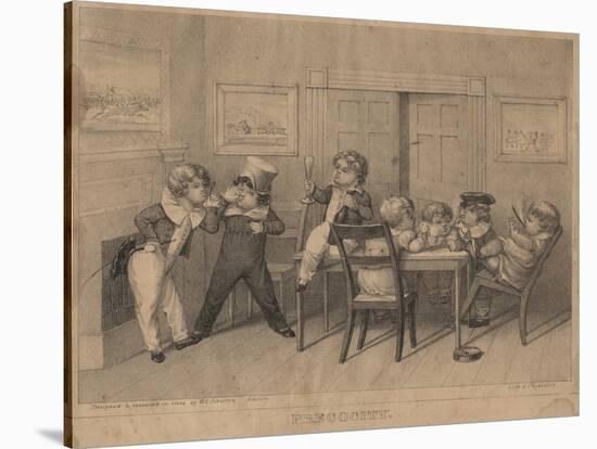 Precocity, 1827-David Claypoole Johnston-Stretched Canvas